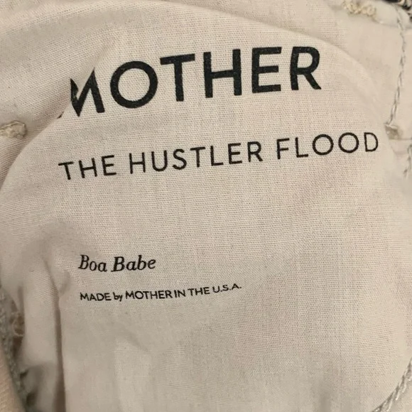 MOTHER The Hustler Flood High Rise Jeans Snake Print Size 27 - Picture 8 of 10